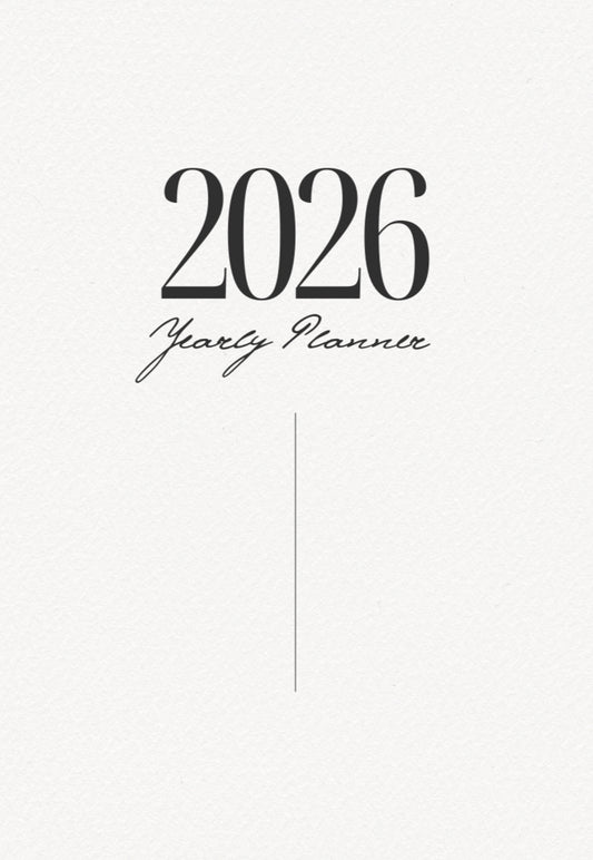 Yearly planner 2026